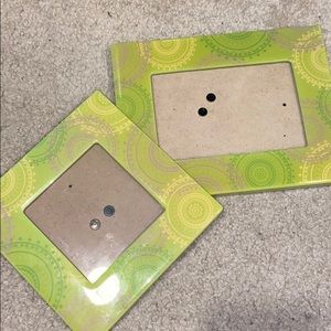 Green mandala frames